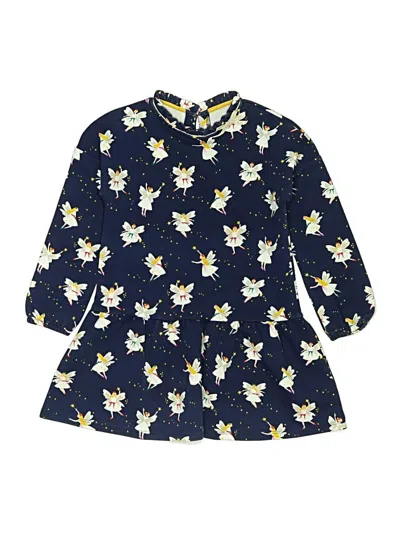 Pre-owned Mini Boden Kids' Dress In Blue