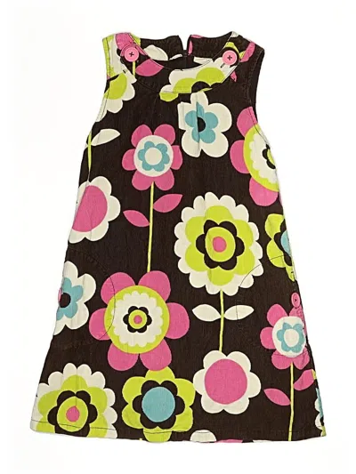 Pre-owned Mini Boden Kids' Dress In Brown