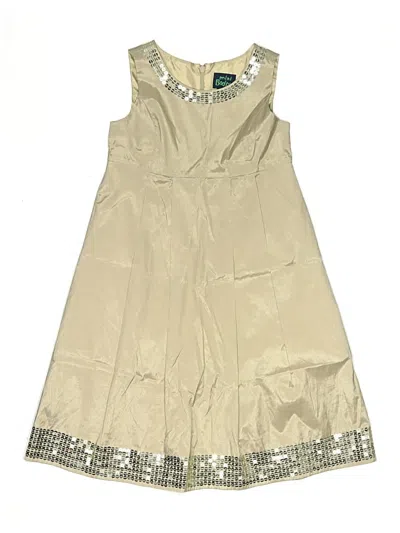 Pre-owned Mini Boden Kids' Dress In Brown