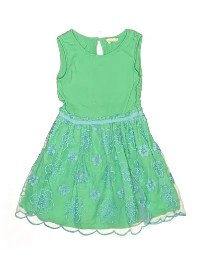 Pre-owned Mini Boden Kids' Dress In Green