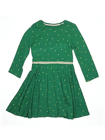 Pre-owned Mini Boden Kids' Dress In Green