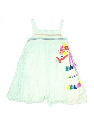 Pre-owned Mini Boden Kids' Dress In Green