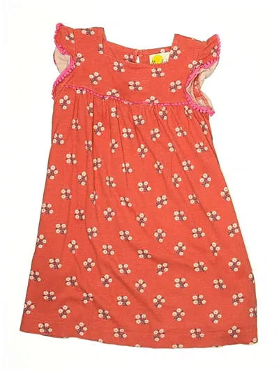 Pre-owned Mini Boden Kids' Dress In Orange