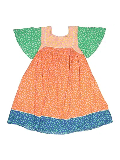 Pre-owned Mini Boden Kids' Dress In Orange