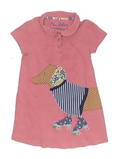 Pre-owned Mini Boden Kids' Dress In Pink