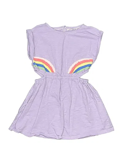 Pre-owned Mini Boden Kids' Dress In Purple