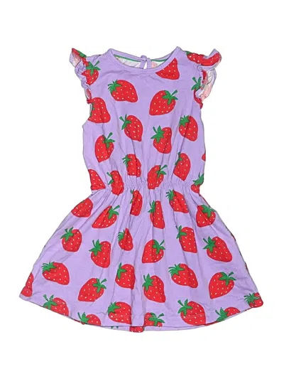 Pre-owned Mini Boden Kids' Dress In Purple