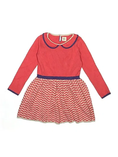 Pre-owned Mini Boden Kids' Dress In Red