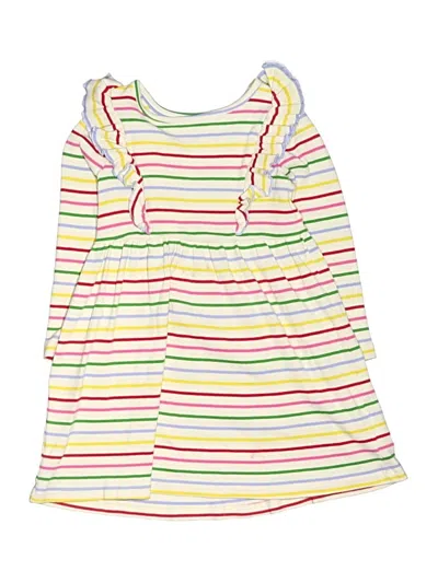 Pre-owned Mini Boden Kids' Dress In White