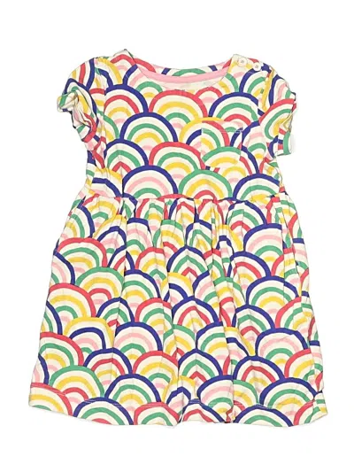 Pre-owned Mini Boden Kids' Dress In White
