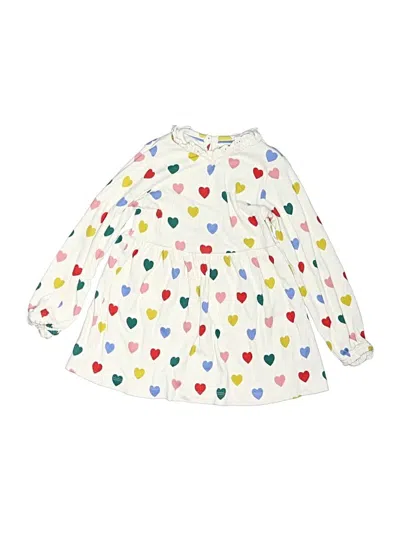 Pre-owned Mini Boden Kids' Dress In White