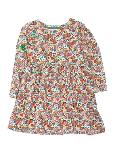 Pre-owned Mini Boden Kids' Dress In White