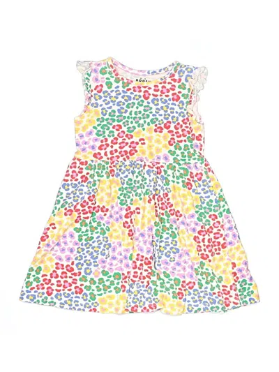 Pre-owned Mini Boden Kids' Dress In White