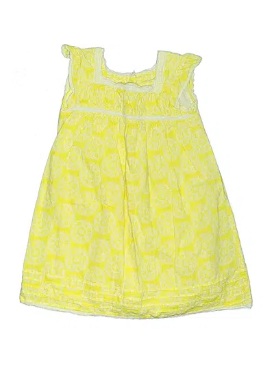 Pre-owned Mini Boden Kids' Dress In Yellow