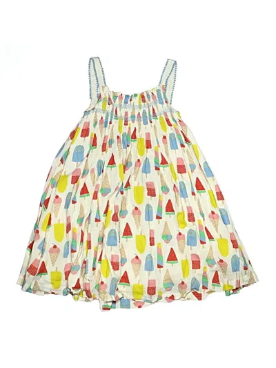 Pre-owned Mini Boden Kids' Dress In Yellow
