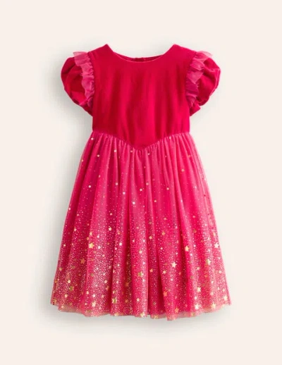 strapless open back dress Mini Boden Kids' Embroidered Tulle Dress in Pale Sweet Pea Purple at Nordstrom, Size 2-3Y