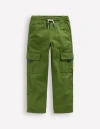 Mini Boden Everyday Cargo Trousers Brocolli Green Boys Boden In Brocolli Green