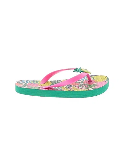 Pre-owned Mini Boden Kids' Flip Flops In Pink