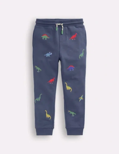 Mini Boden Kids' Fun Joggers Robot Blue Multi Dinosaur Boys Boden