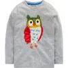Mini Boden Kids' 3d Novelty Long Sleeve Cotton T-shirt In Gray
