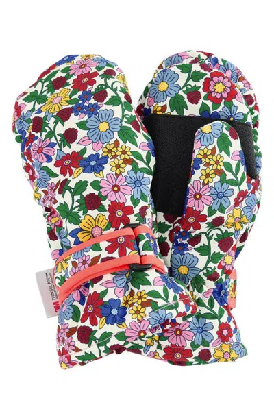 Mini Boden Kids' All Weather Mittens In Floral
