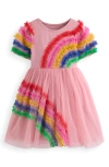 Mini Boden Kids' Ami Ruffle Tulle Party Dress In Multi