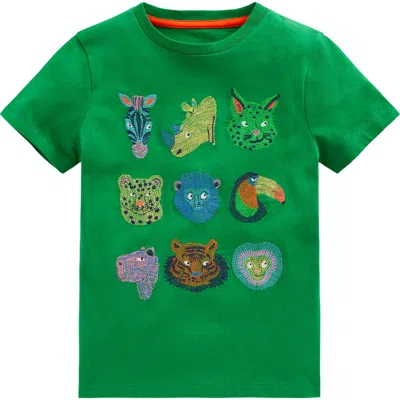 Mini Boden Kids' Animal Superstitch Embroidered Cotton Graphic T-shirt