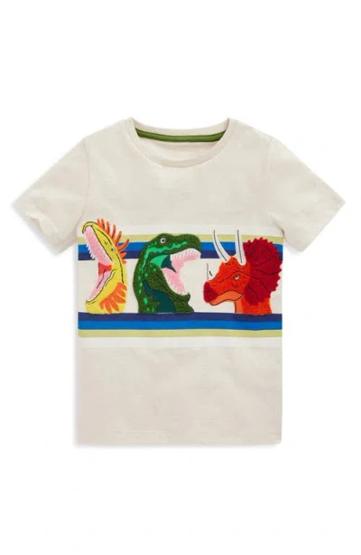 Mini Boden Kids' Appliqué Cotton Graphic T-shirt In Gold