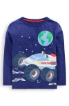 Mini Boden Kids' Appliqué Long Sleeve T-shirt In Blue