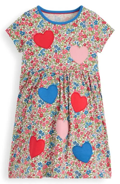 Mini Boden Kids' Appliqué T-shirt Dress In Multi