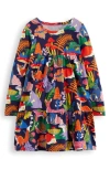 Mini Boden Kids' Ariel Twirly Print Dress In Multi