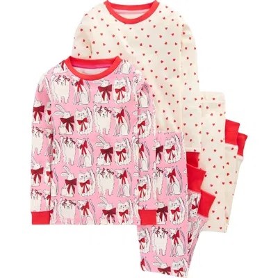 Mini Boden Kids' Assorted 2-pack Fitted Cotton Two-piece Pajamas In Multi