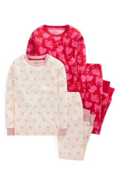 Mini Boden Kids' Assorted 2-pack Fitted Two Piece Cotton Pajamas In Multi