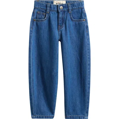 Mini Boden Kids' Barrel Leg Jeans In Blue