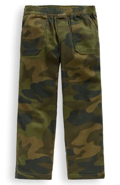 Mini Boden Kids' Camo Print Cotton Twill Pants In Multi