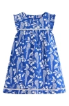 Mini Boden Kids' Celia Parrot Print Cotton Sundress