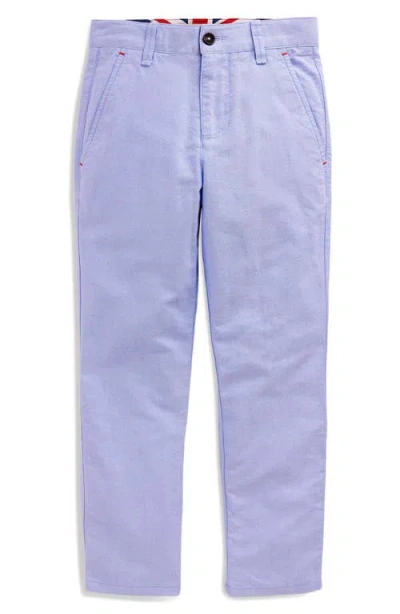 Mini Boden Kids' Classic Chinos In Blue Oxford