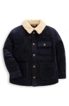 Mini Boden Kids' Collared Corduroy Jacket In Blue
