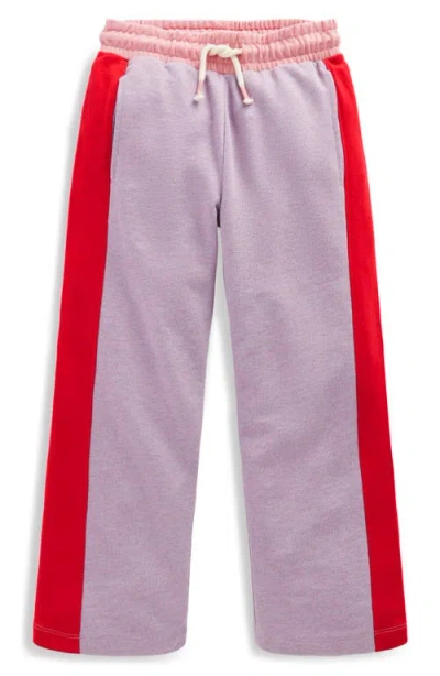 Mini Boden Kids' Colorblock Drawstring Sweatpants (toddler, Little Kid & Big Kid) Mini In Purple