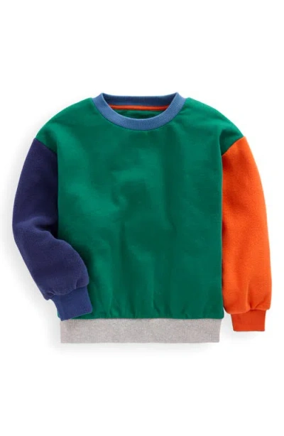 Mini Boden Kids' Colorblock Sweatshirt In Multi