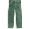 Mini Boden Kids' Corduroy Straight Leg Pants In Green