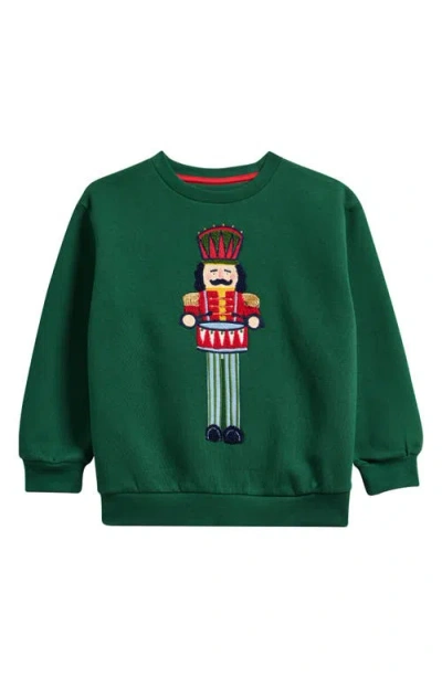 Mini Boden Kids' Cosy Festive Sweatshirt In Green