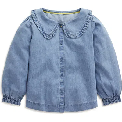 Mini Boden Kids' Cotton Chambray Button-up Shirt