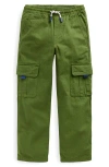 Mini Boden Everyday Cargo Trousers Brocolli Green Boys Boden In Broccoli Green