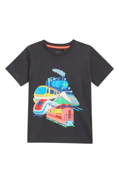 Mini Boden Kids' Cotton Graphic T-shirt In Black