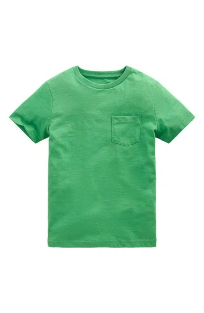 Mini Boden Kids' Cotton Pocket T-shirt In Green