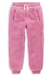 Mini Boden Kids' Cozy Fleece Sweatpants In Pink