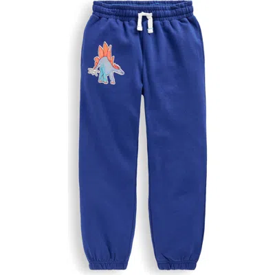 Mini Boden Kids' Dino Appliqué Cotton Joggers