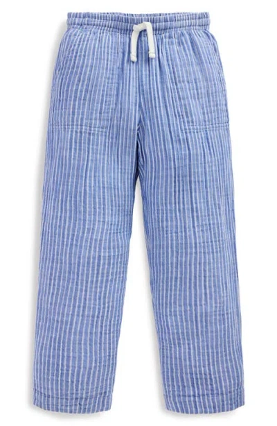 Mini Boden Kids' Double Cloth Cotton Pants In Blue