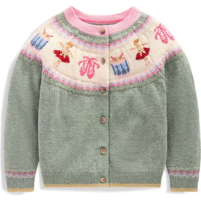 Mini Boden Kids' Edie Fair Isle Cardigan In Multi